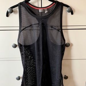 Wide Mesh Athletic Razorback Tank Top